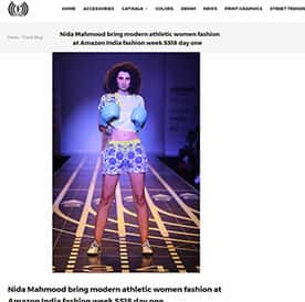 Top Indian Fashion Designer Nida Mahmood featured for DEIVEE